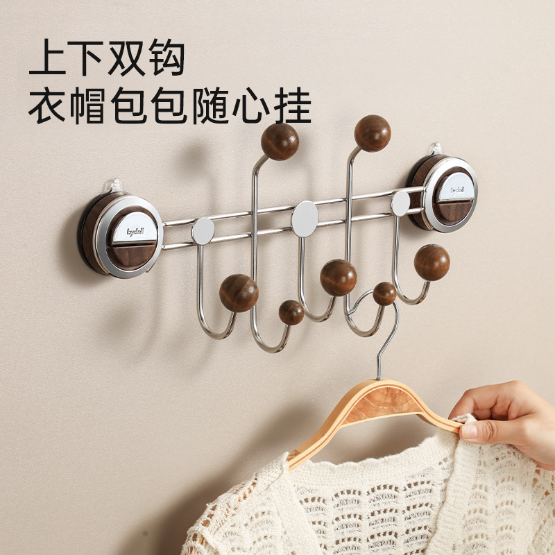 Gancho de ventosa detrás de la puerta, sin perforación, mochila de carga fuerte, almacenamiento en el hogar, percha de pared, gancho de dormitorio