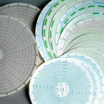 中圆图温湿度记录纸 热敏圆盘记录纸 圆图记录纸 电脑记录纸