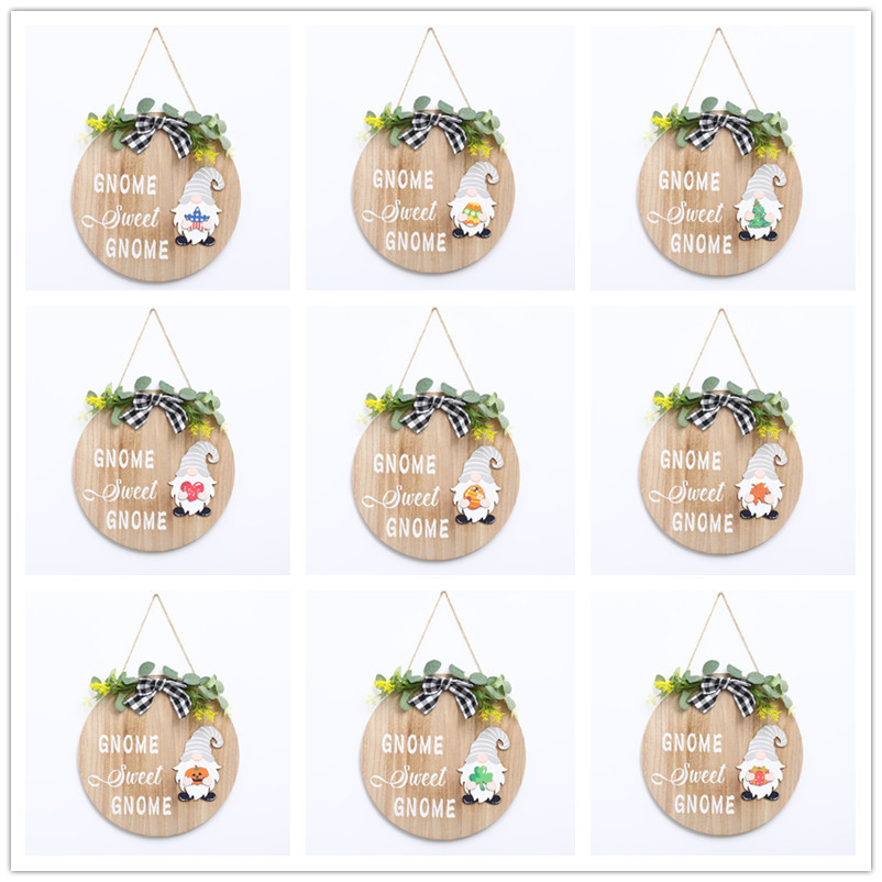 Christmas Rudolf Wood Party Hanging Ornaments display picture 1