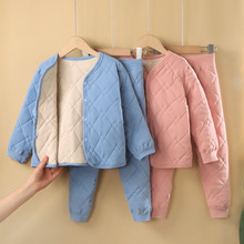 儿童校服神器套装秋冬加厚内搭棉袄棉裤男女童内穿保暖衣学生内胆