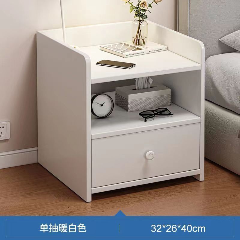 床头柜卧室家用加宽床边小柜子带抽屉收纳柜出租屋用床头置物架|undefined