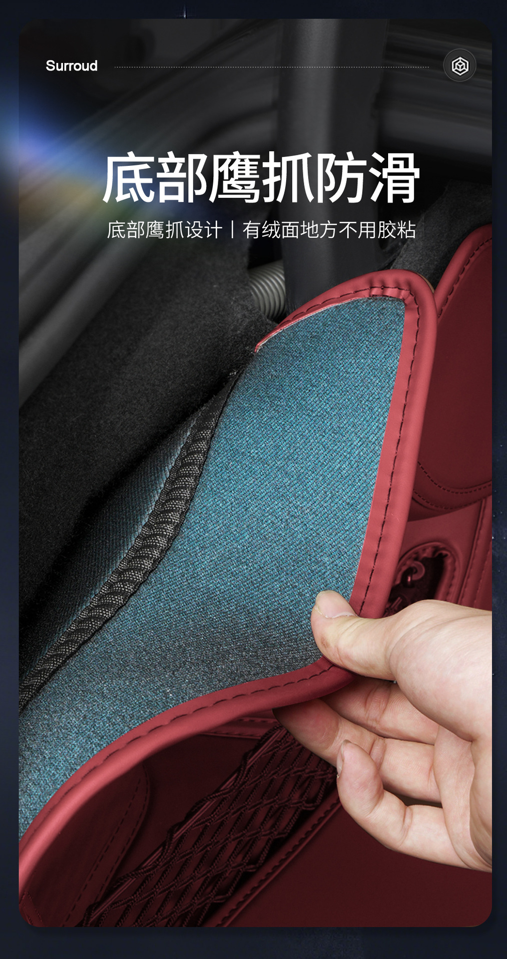 Suitable for the Aito M7 Model, Waterproof and Dustproof Trunk Mat, Environmentally Friendly Trunk Mat for Aito M7