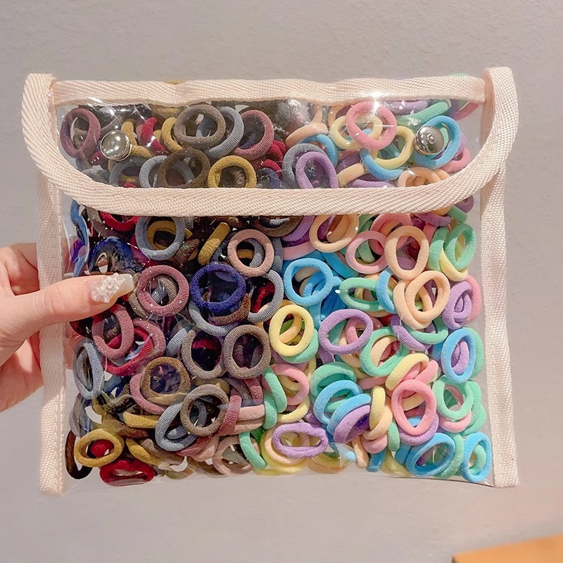 2025 nuevo elástico para niños no daña cabello de cabello de cabello de cabello de alta elasticidad para niñas anillo de cabello de bebé