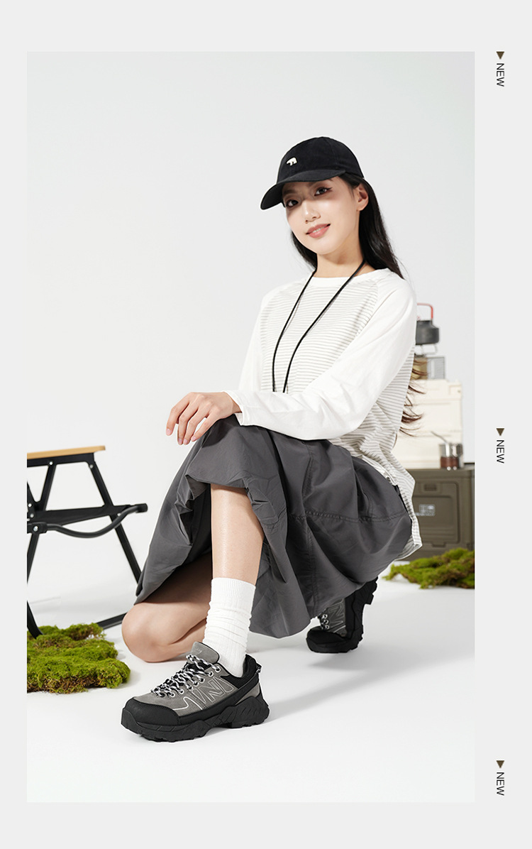 Giày sneaker unisex đế dày phong cách thể thao ngoài trời — 1888 Yến Mạch Nâu chi tiết 7