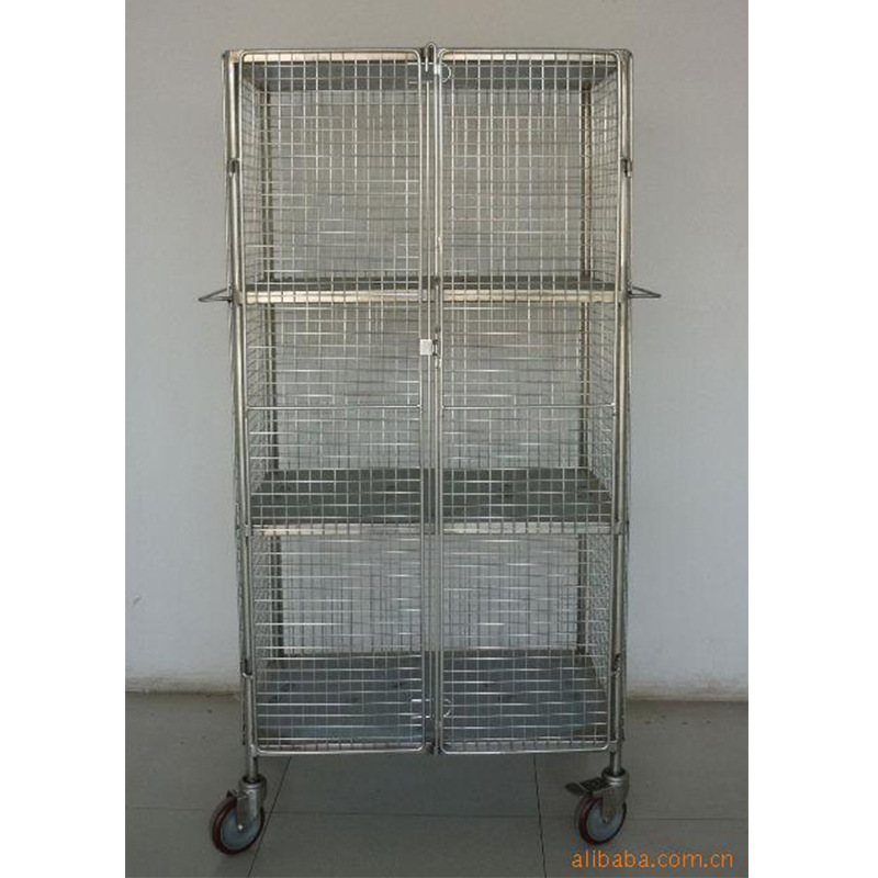 厂家供应不锈钢笼车工作台仓库周转物流台车仓储快递拣货搬运周转