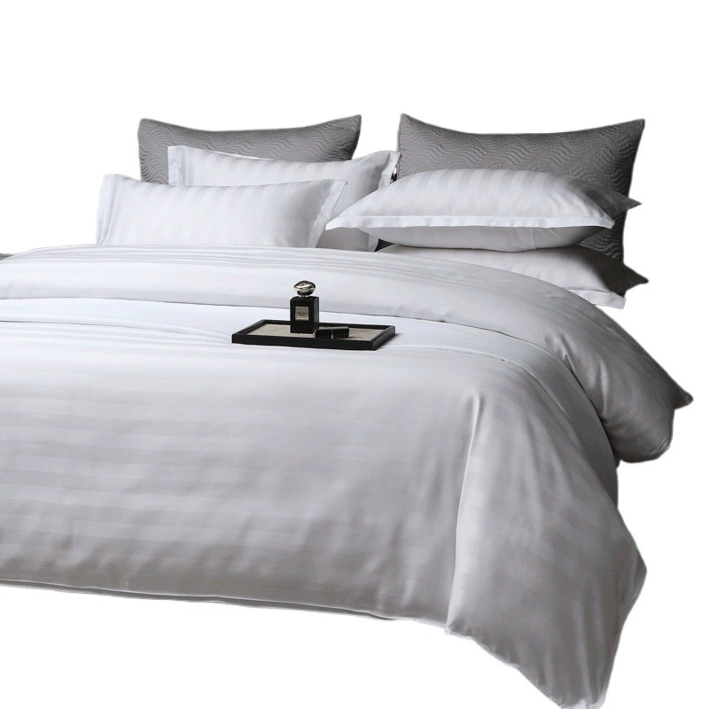 Bedspread for hotel, set, white sheet, duvet, 4 piece set