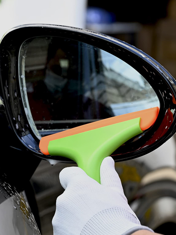 Car Cleaning Scraper, Color-Changing Film, Glass Scraper, Tendon Scraper, Removable Oxford Silicone Soft Scraper