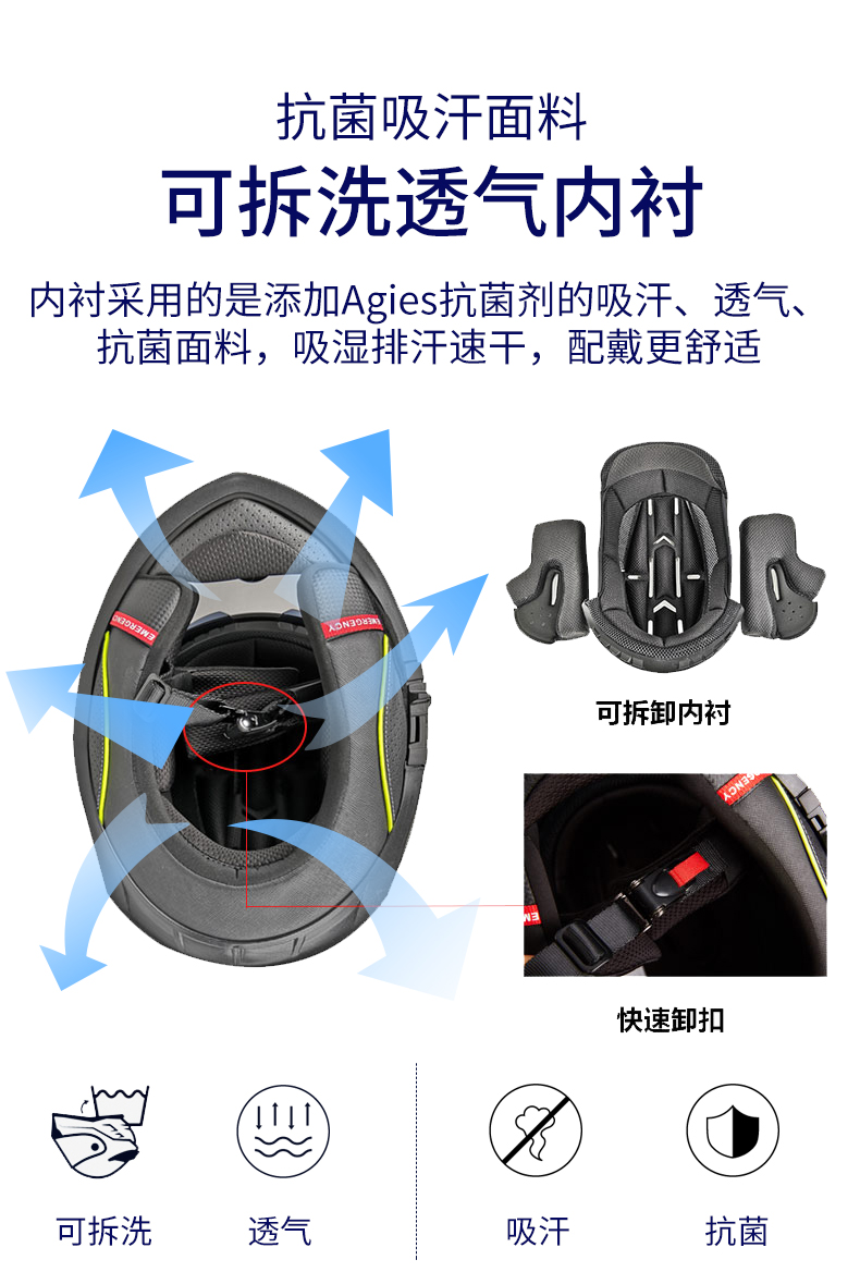 Italian carbon fiber motorcycle helmet for men and women