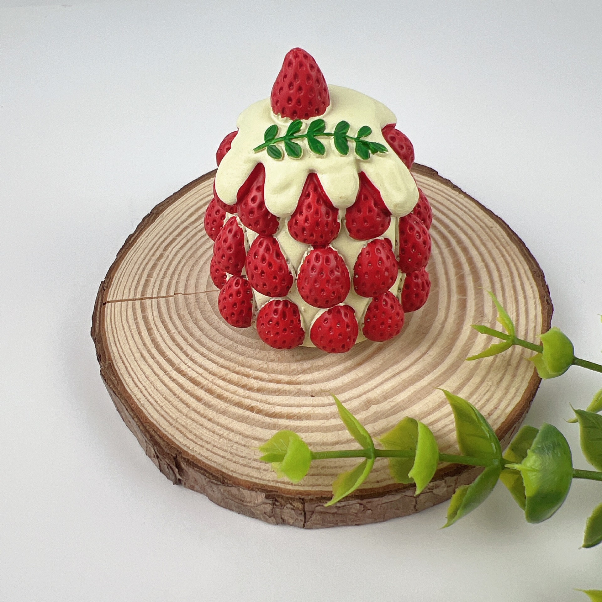 Creatividad de derechos de autor en línea gran tamaño de comida para jugar resina pegatinas de decoración para el hogar pegatinas de postre de pastel de simulación fábrica de stock