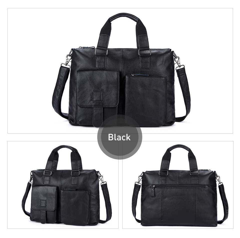Túi xách công sở nam da bò cổ điển Marante, túi đeo chéo kiêm túi đựng laptop 14 inch — 260 dây trắng đen, 260 màu đen, 260 màu cà phê, Màu nâu nhạt chi tiết 28