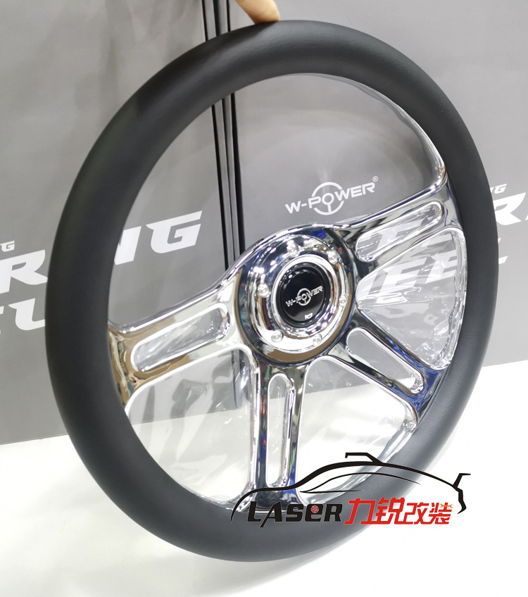 Adecuado para retro caoba volante coche de carreras modificación pusang viaje Suzuki Lada Jetta madera maciza plana 14 pulgadas