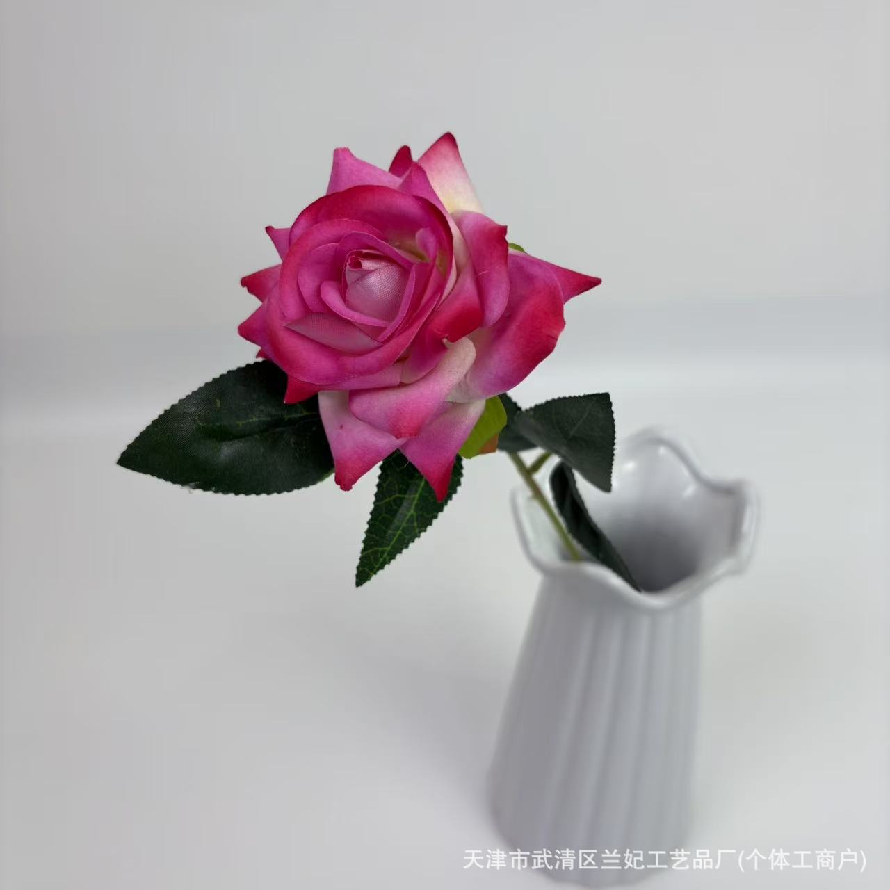 Simulación de tela de terciopelo pequeño ángulo rosa de San Valentín en el hogar hotel boda rosa decoración de pared flores de seda flores falsas