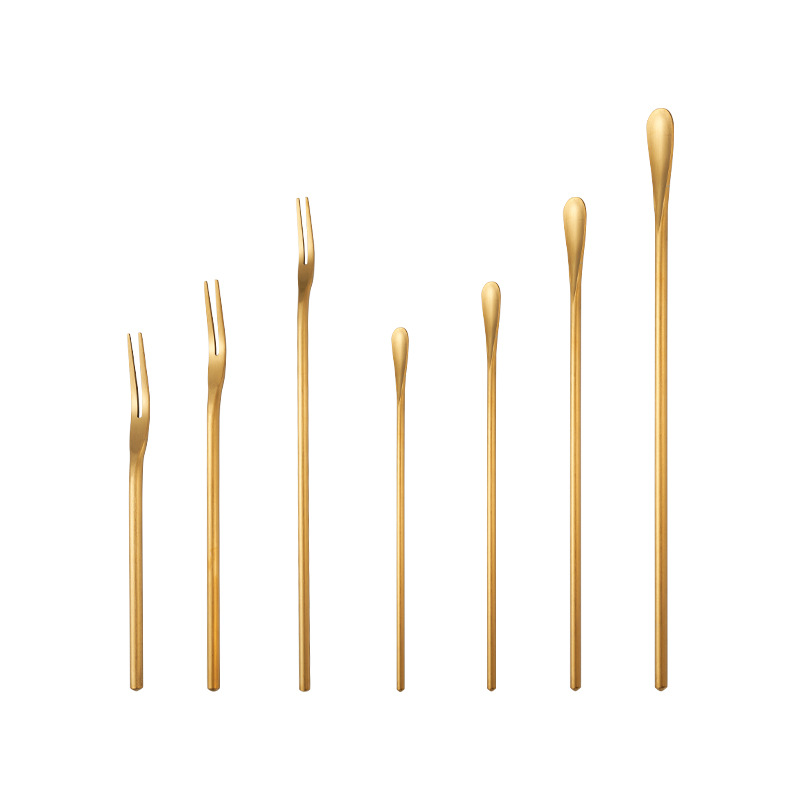 Cuchara de acero inoxidable con mango largo para café y miel_voghion.com