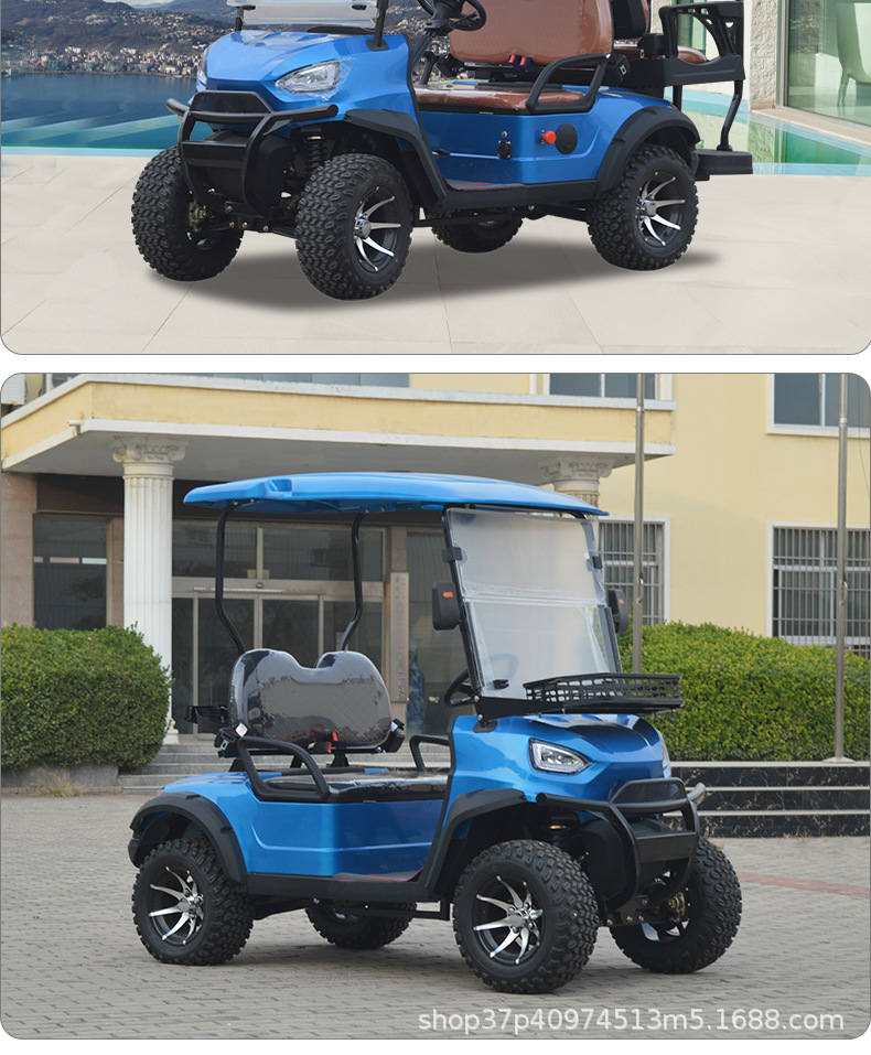 Electric Golf Cart Golf Course Scenic Resort Hotel Shuttle Bus 2-4-6 Seats Sightseeing Tour Bus Viewing Room