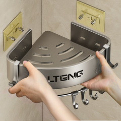 Corner Bathroom Shelf Triangle Shelf Wall-Mounted Bathroom Organizer Shower Room Storage Rack