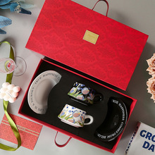 结婚礼物送闺蜜朋友乔迁咖啡杯碟套装礼盒装订婚伴娘伴手礼品对杯