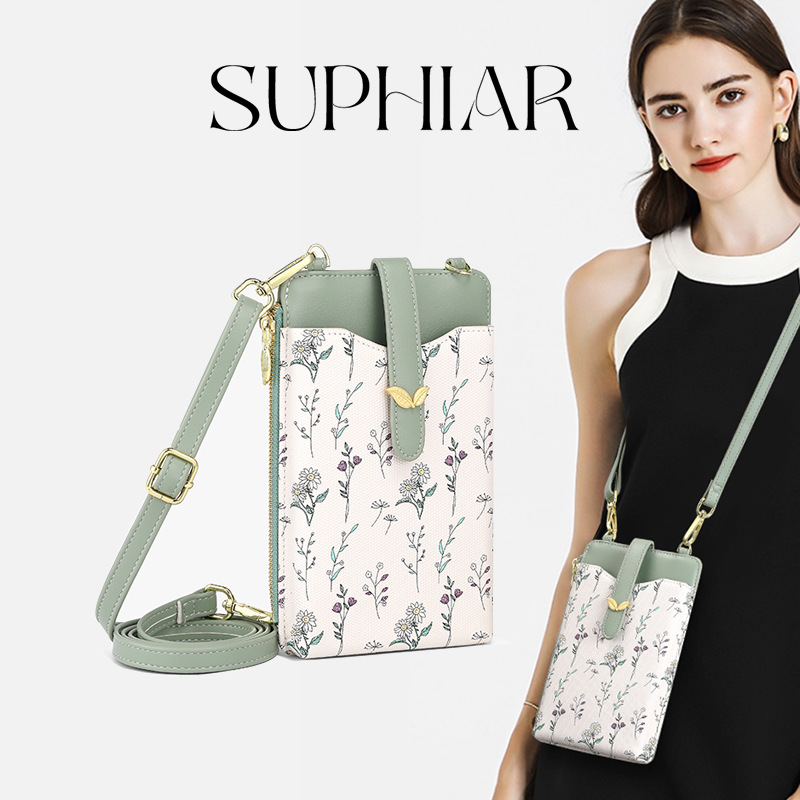 Nuevos productos de viaje diario simple hombro portátil bolso de teléfono móvil bolso pu bolso de cambio bolso vertical bolso de teléfono móvil personalizado