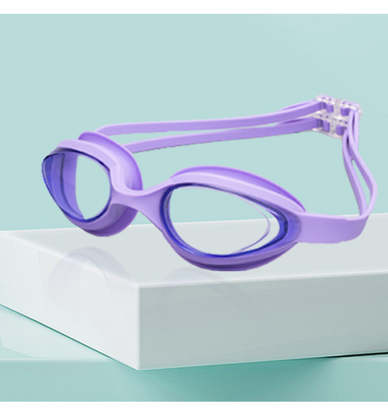 Silicone adult high-definition equipment 2023 new waterproof and anti fog swimming goggles_voghion.com