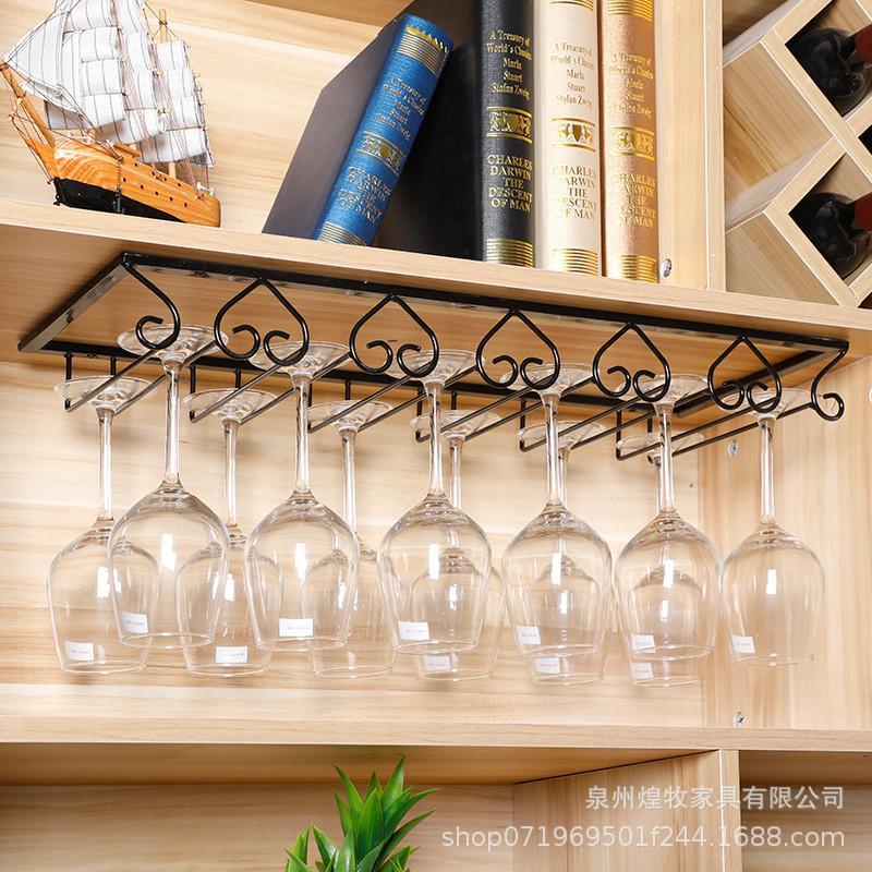 Wine cup suspension Wine cabinet Cup holder European style originality Upside down red wine Cup holder household Stemware Rack Wine cabinet Decoration