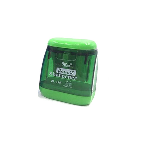 Creative and cute double-hole pencil sharpener student stationery pencil sharpener kindergarten gift prize pencil sharpener office supplies