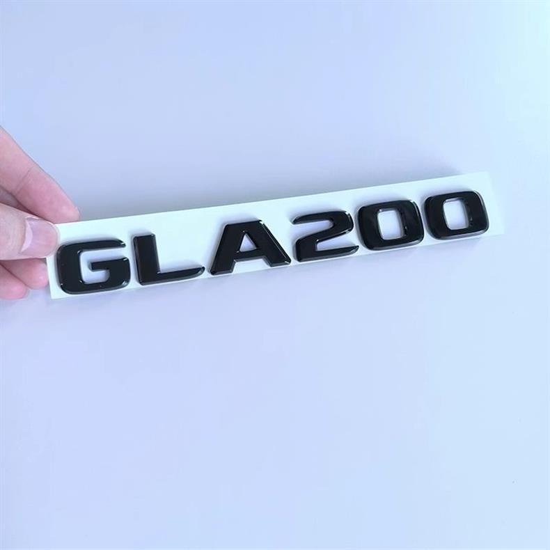 Beijing Mercedes-Benz GLA180 200 car emblem modification, black GLA260 rear emblem, 4MATIC front and rear logo stickers for decoration