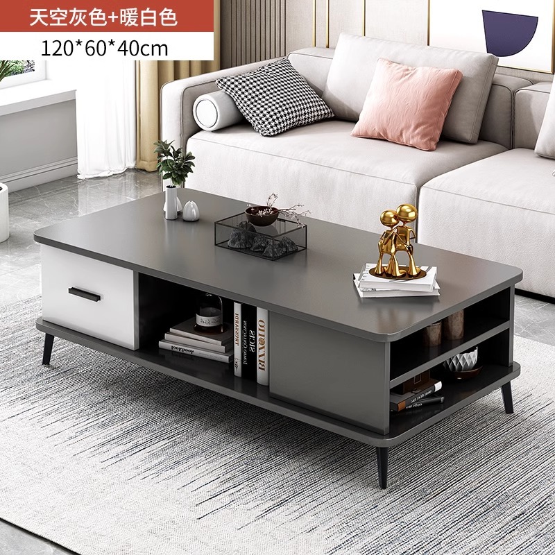 Gabinete de televisión moderno y simple sala de estar doméstica nuevo armario de almacenamiento en el suelo gabinete de televisión integrado