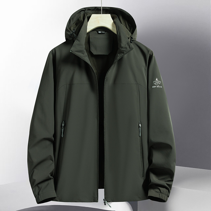 Men's Lightweight Waterproof Windproof Outdoor Casual Jacket_voghion.com