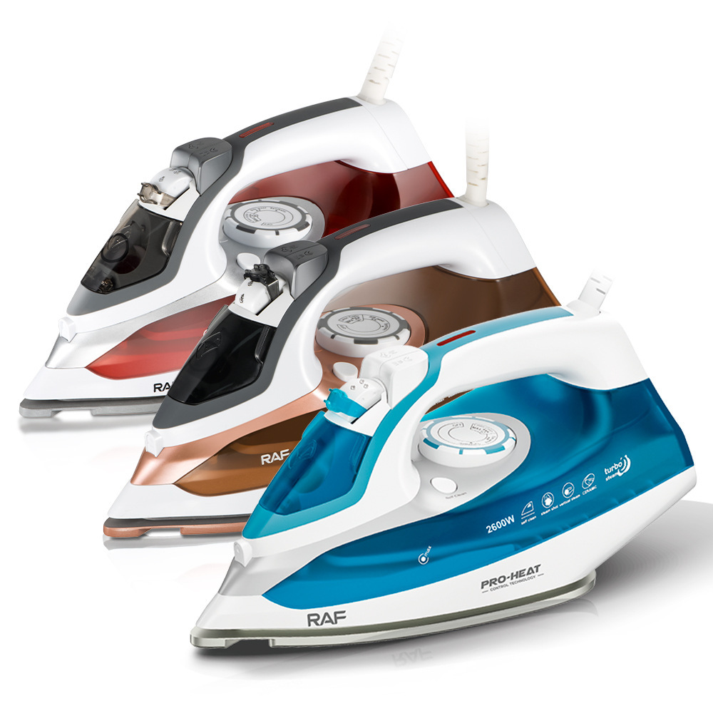 Plancha eléctrica de vapor doméstica estándar europea RAF máquina de planchar portátil de mano 2600W de alta potencia