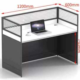 职员办公桌简约现代办公室家具电脑桌员工屏风工作位办公家具厂家