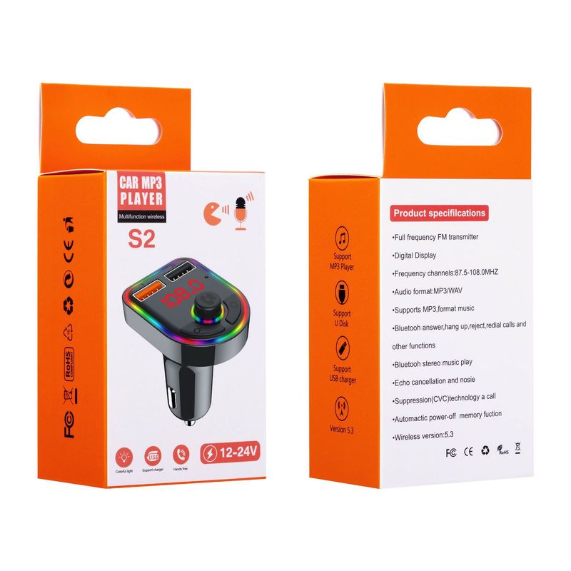 S10 車の mp3 Bluetooth プレーヤー fm トランスミッター車の携帯電話充電器外国貿易越境東南アジア供給|undefined
