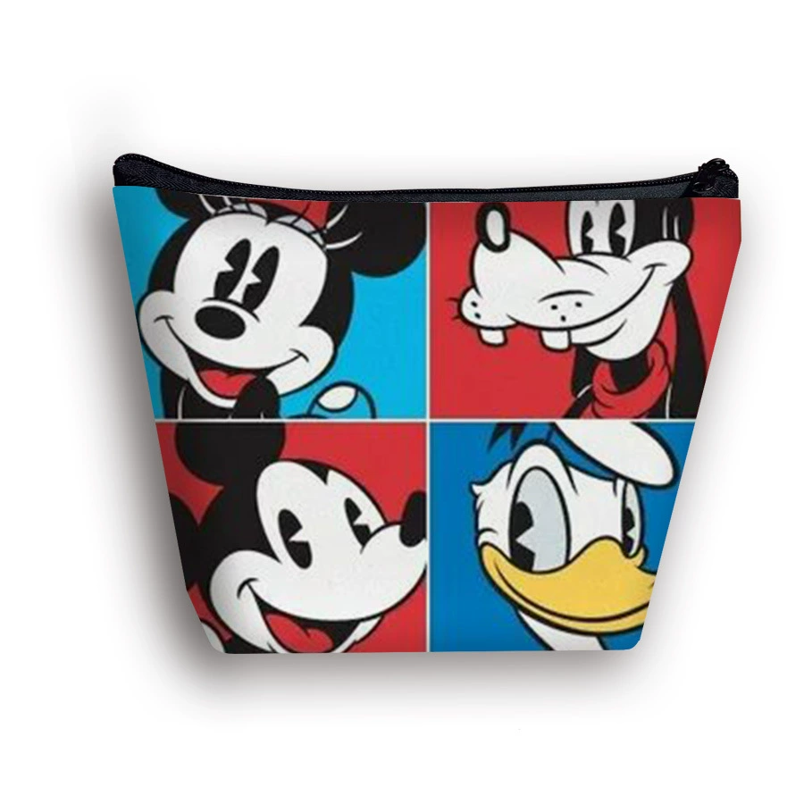 25 новых моделей Микки милая женская косметическая сумка простой сладкий студент сумка для хранения печатная большая емкость для полоскания мешок оптом