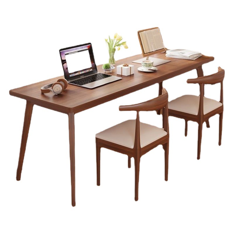 Mesa larga de Internet celebridad escritorio rectangular hogar escritorio doble escritorio moderno simple escritorio de la computadora pierna de madera maciza Banco DE TRABAJO