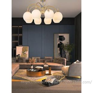 Cream wind living room chandelier 2024 new modern simple dining room lamp atmospheric hall lamp bedroom main lamp