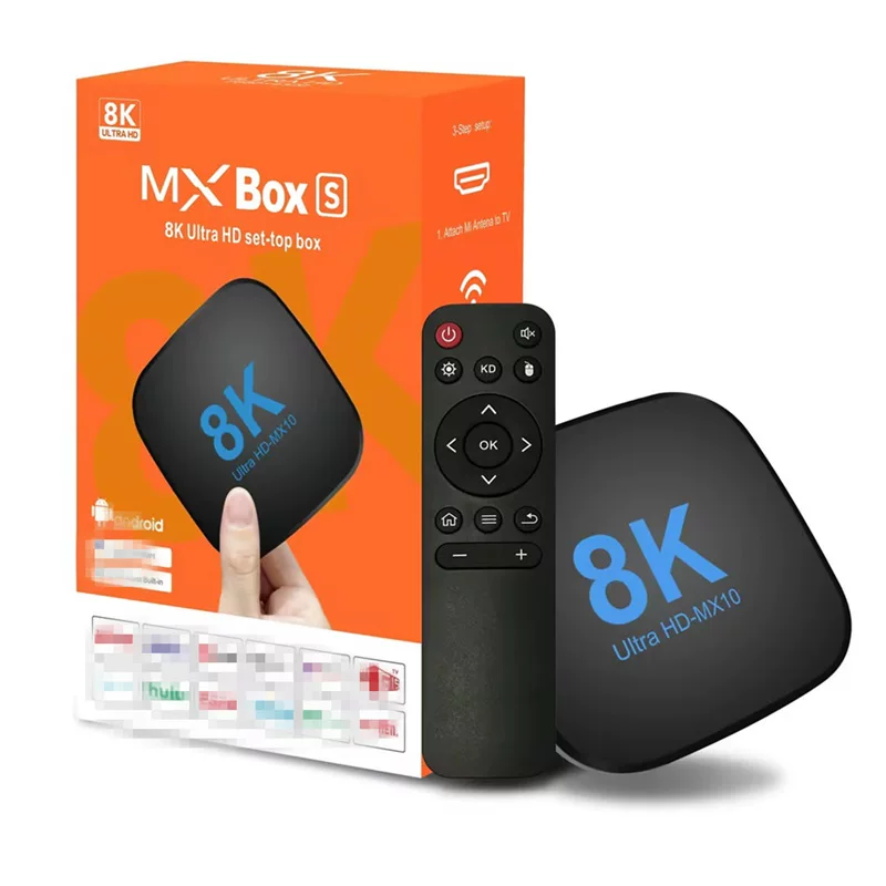 MX10 8K сетевой ТВ‑бокс Android TV, Android 13 ATV MX10 TV BOX