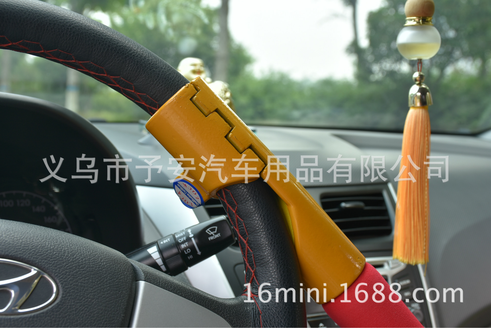 Cross-Border Car Baseball Lock, Steering Wheel Lock, Multi-Functional Anti-Theft Lock, Self-Defense Lock, Factory Direct Sale, Iron, Cross-Border Hot Sale
