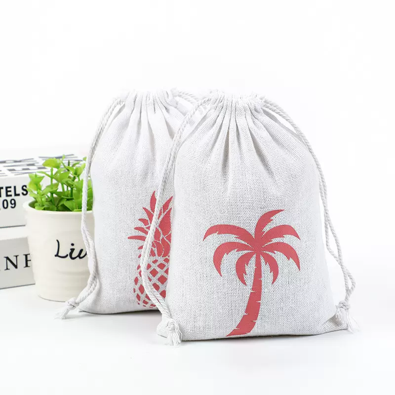 棉麻布袋子首饰包收纳束口袋抽绳文玩袋盘珠袋批发供应