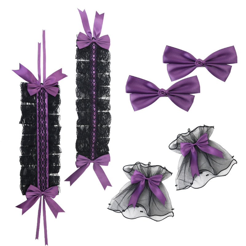 Ballet arco pequeño clip para el cabello de dopamina chica rosa clip para el cabello cinta atada clip lateral toque de cabello