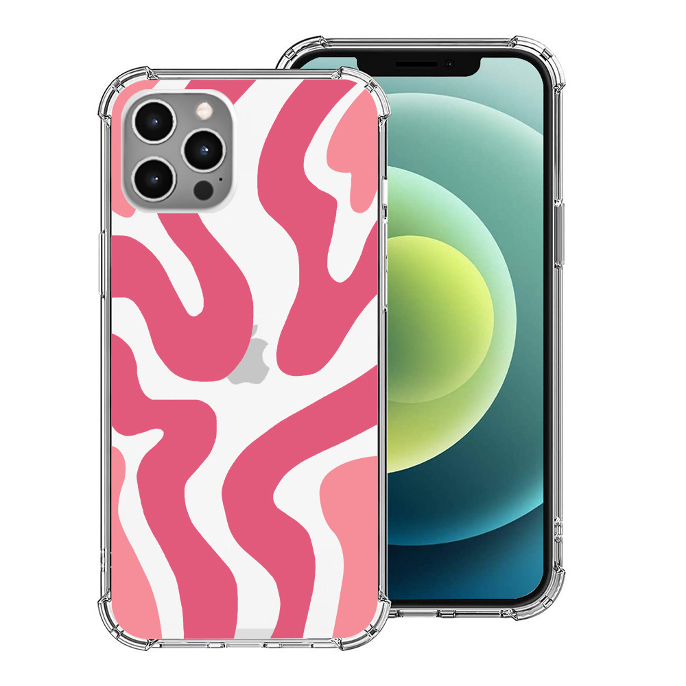 50g Weight iPhone Applicable Brands Phone Cases Classification Pc, tpu Material Waves Pattern Simple Style Style Pc Tpu Waves Simple Style Phone Cases Phone Accessories 16