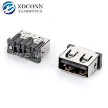 USB 2.0ĸ�� 5P��ʽֱ��180��DIP ���_�P�z�y�_ ���wH=10.0MMֱ߅