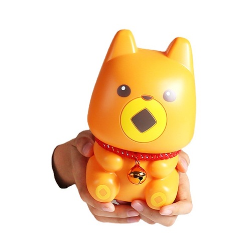 New Year Gift Money Bank Plastic Lucky Dog Money Bank Craft Piggy Bank Wealth Money Bank