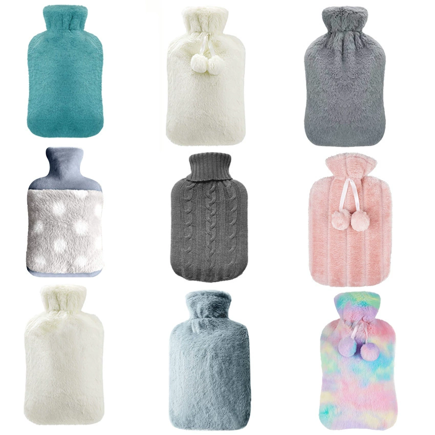 Трансграничный мешок для горячей воды Наполнение водой Грелка для рук Съемный и моющийся Наполнение водой Портативная грелка для рук Резиновый мешок для горячей воды Взрывы