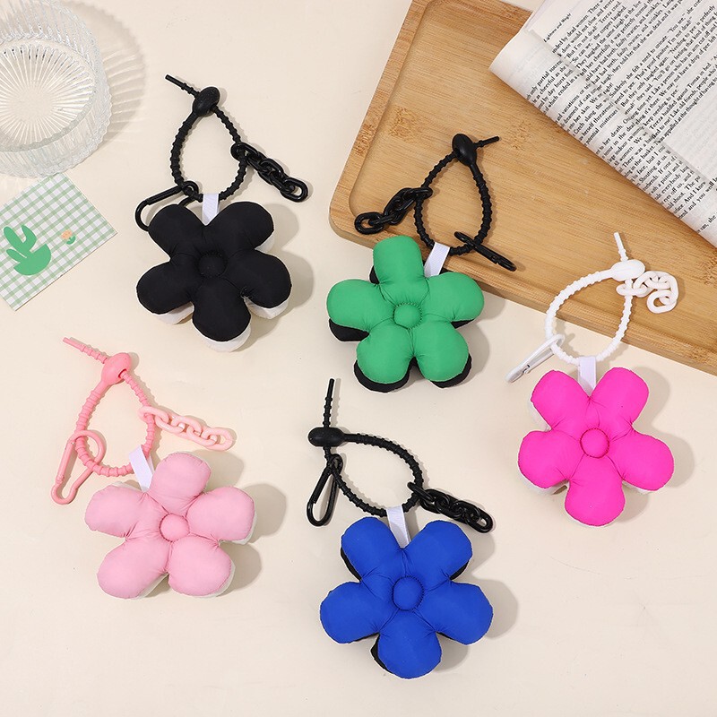 2色の5つの花のキーホルダーのペンダントDIY携帯の携帯の携帯のイヤホンのカバーのかわいい少女のカバンのペンダントのアクセサリー|undefined