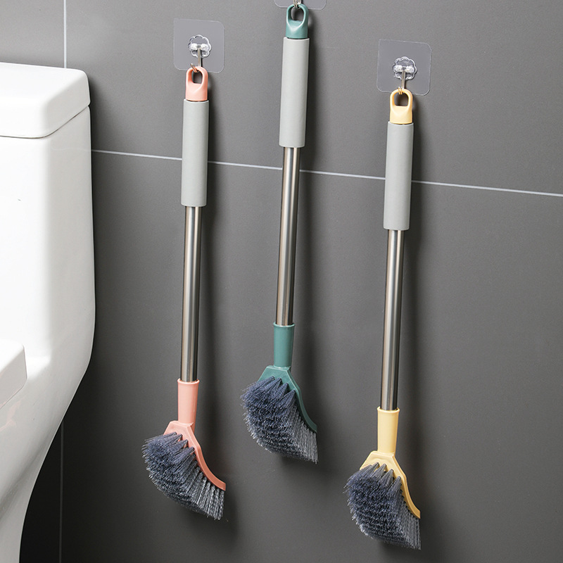 Toilet brush household sponge long handle without dead corners toilet brush toilet hanging soft hair toilet cleaning tool