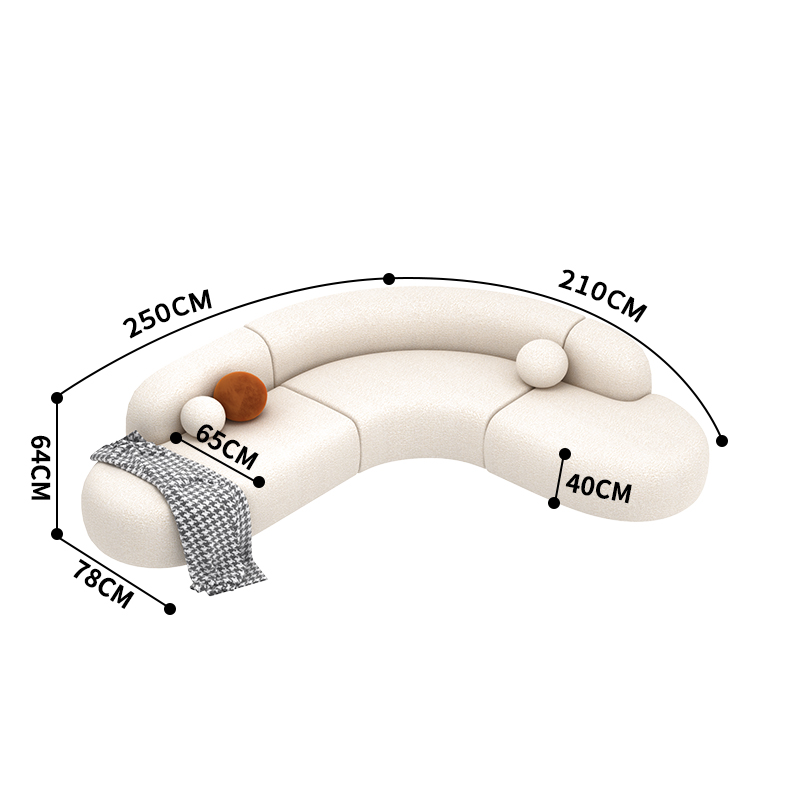 고르지 못한 길이 코너 [왼쪽 250 + 오른쪽 210]