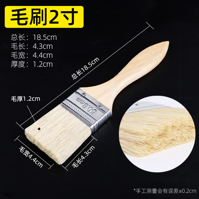 cepillo de madera gruesa cepillo de pintura gris cepillo de pared herramientas cepillo de plástico cepillo de plantación de cerdas cepillo de rayón de punta de molienda completa