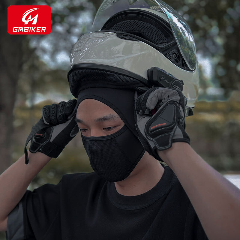 Máscara de protección solar de motocicleta primavera y verano hombres y mujeres cara completa seda de hielo bufanda de secado rápido protección facial a prueba de viento cubierta de motocicleta