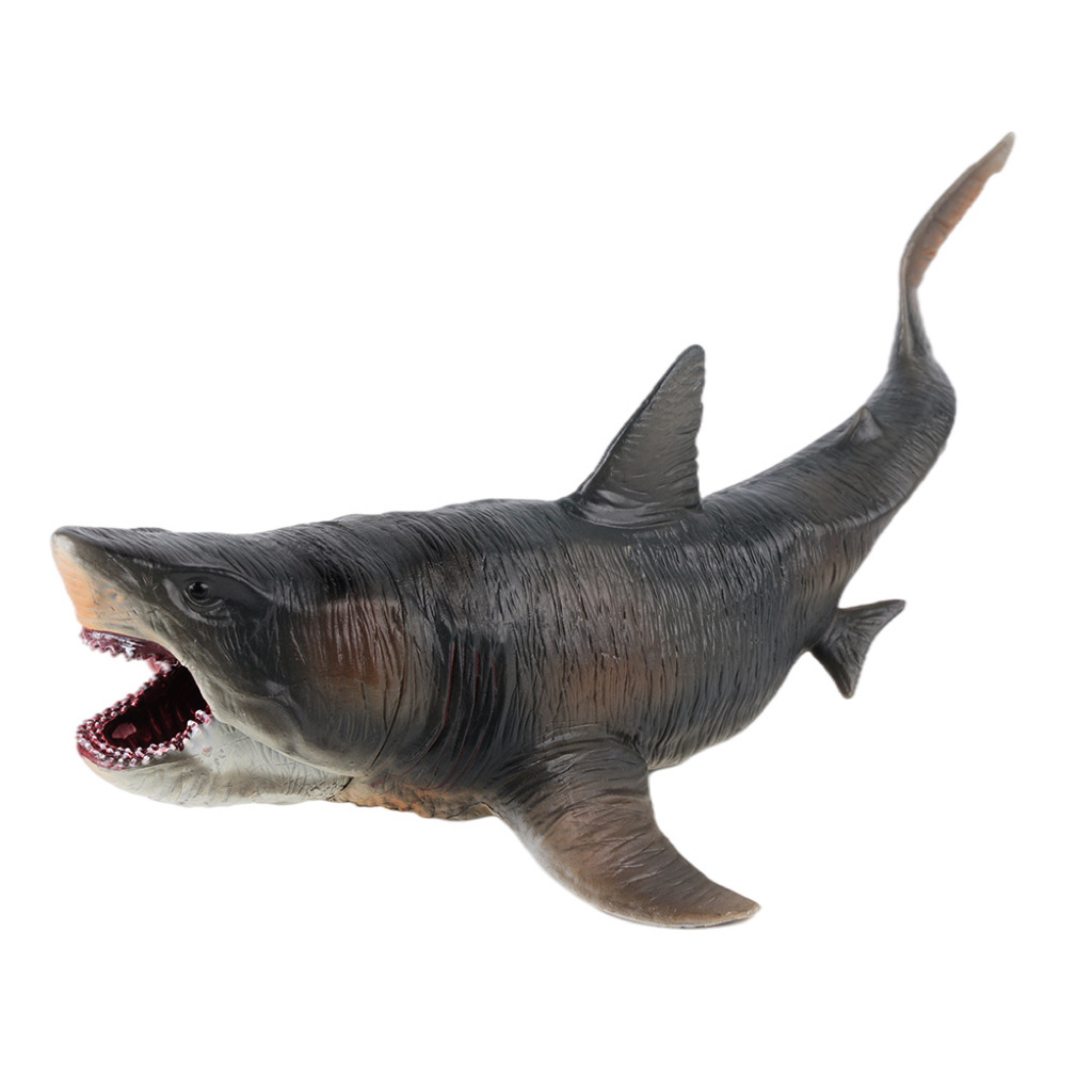 Nuevo tiburón gigante diente de tiburón caníbal simulación marina animal modelo tiburón gigante diente de tiburón blanco grande tiburón tigre