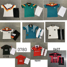 复古足球服童装套装90德国94德国0708曼连主客场儿童短袖球衣