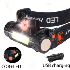 LED ミニ防水誘導 USB 充電式ヘッドライトヘッドランプ夜釣りライト屋外冒険緊急ライト