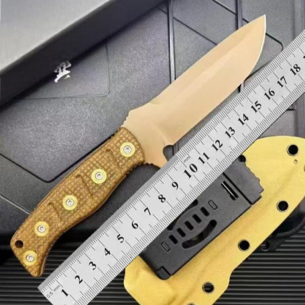 蝴蝶375战术户外高硬度露营防身荒野求生战术多用小刀